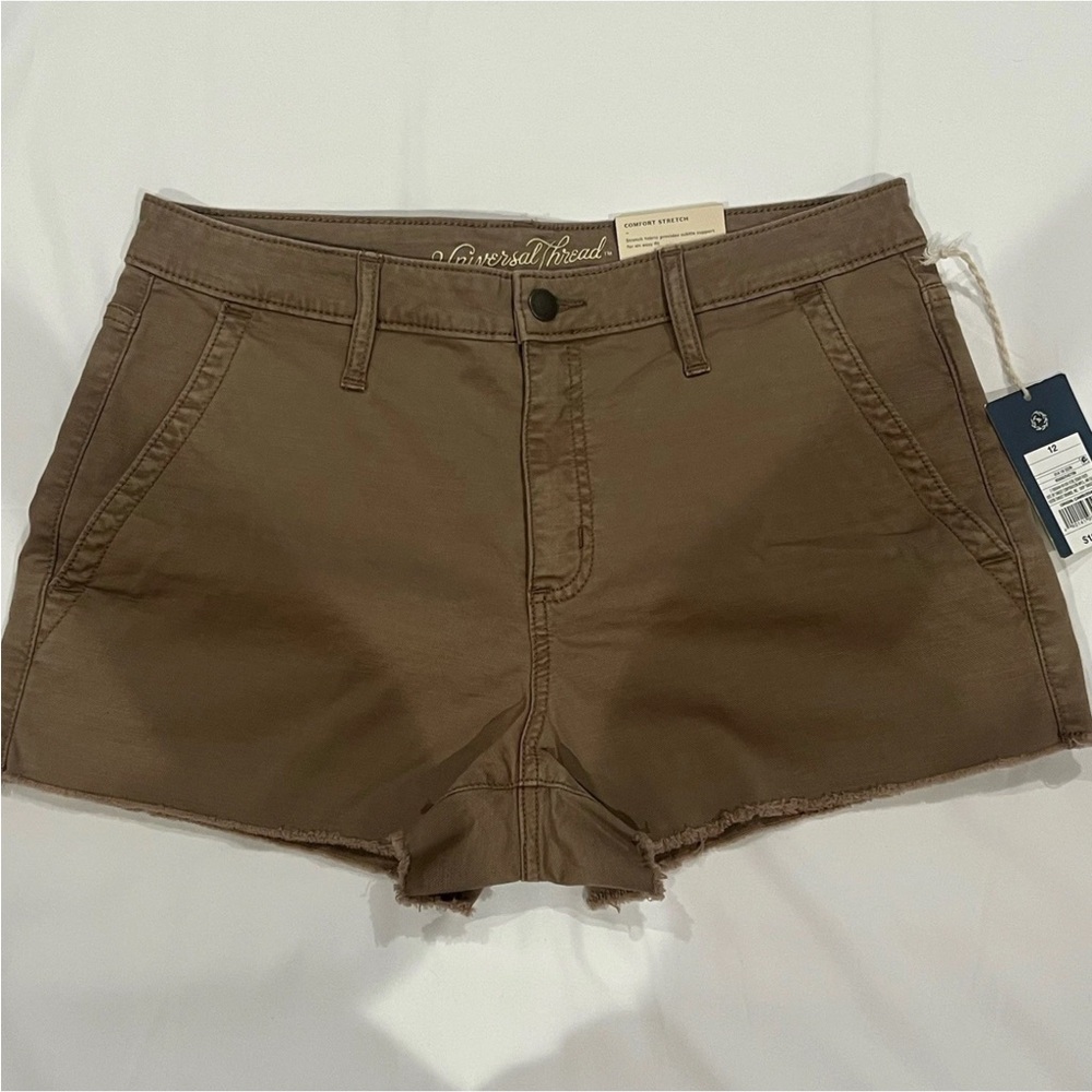 NWT UNIVERSAL TREAD WOMENS JEANS CUT OFF SHORTS SIZE 12